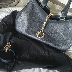 Authentic Versace Black handbag